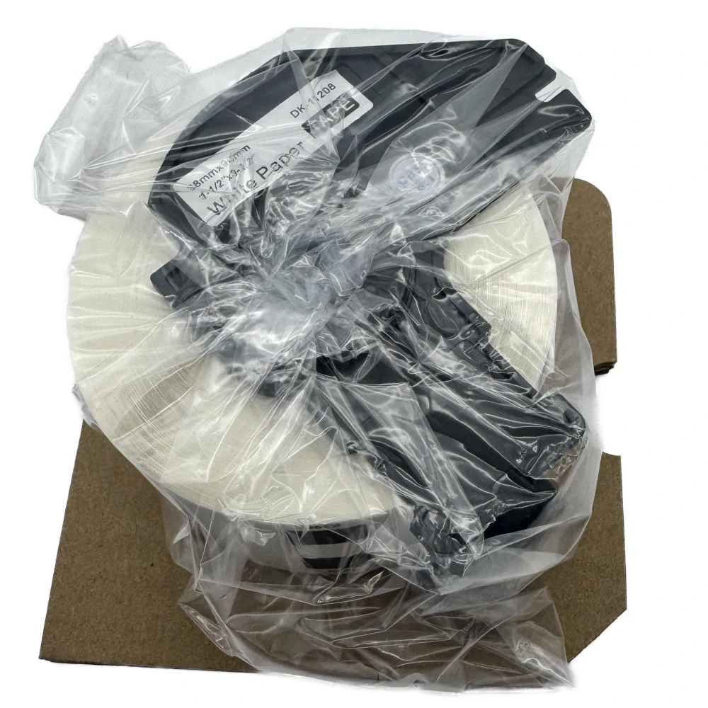Štítky / etikety pro tiskárny BROTHER QL - typ DK-11208 - 38 x 90 mm - 400 ks/role, bílá (kompatibilní)