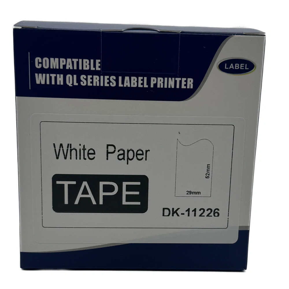 Štítky / etikety pro tiskárny BROTHER QL - typ DK-11226 - 52 x 29 mm - 1000 ks/role, bílá (kompatibilní)