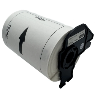Štítky / etikety pro tiskárny BROTHER QL - typ DK-11241 - 102 x 152 mm - 200 ks/role, bílá (kompatibilní)