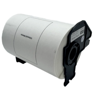 Štítky / etikety pro tiskárny BROTHER QL - typ DK-11247 - 103 x 164 mm - 180 ks/role, bílá (kompatibilní)