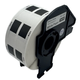 Štítky / etikety pro tiskárny BROTHER QL - typ DK-22211 – 29 mm x 15,24 m - bílá, papírová samolepící role (kompatibilní)