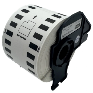 Štítky / etikety pro tiskárny BROTHER QL - typ DK-22223 – 50 mm x 30,48 m - bílá, papírová samolepící role (kompatibilní)