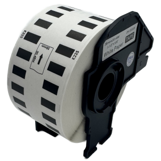 Štítky / etikety pro tiskárny BROTHER QL - typ DK-22225 – 38 mm x 30,48 m - bílá, papírová samolepící role (kompatibilní)