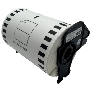 Štítky / etikety pro tiskárny BROTHER QL - typ DK-22243 – 102 mm x 30,48 m - bílá, papírová samolepící role (kompatibilní)