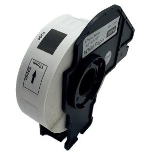 Štítky / etikety pro tiskárny BROTHER QL - typ DK-11204 - 17 x 54 mm - 400 ks/role, bílá (kompatibilní)